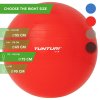 Gymnastický míč TUNTURI 75 cm červený