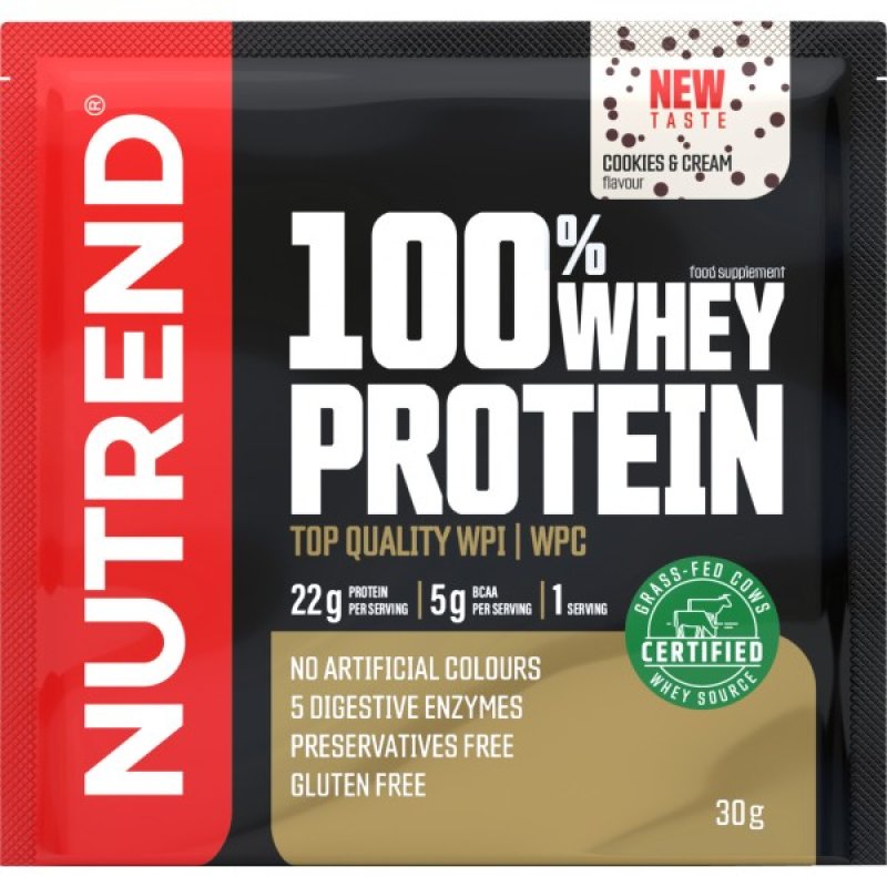 100 % Whey Protein - 30 g, malina