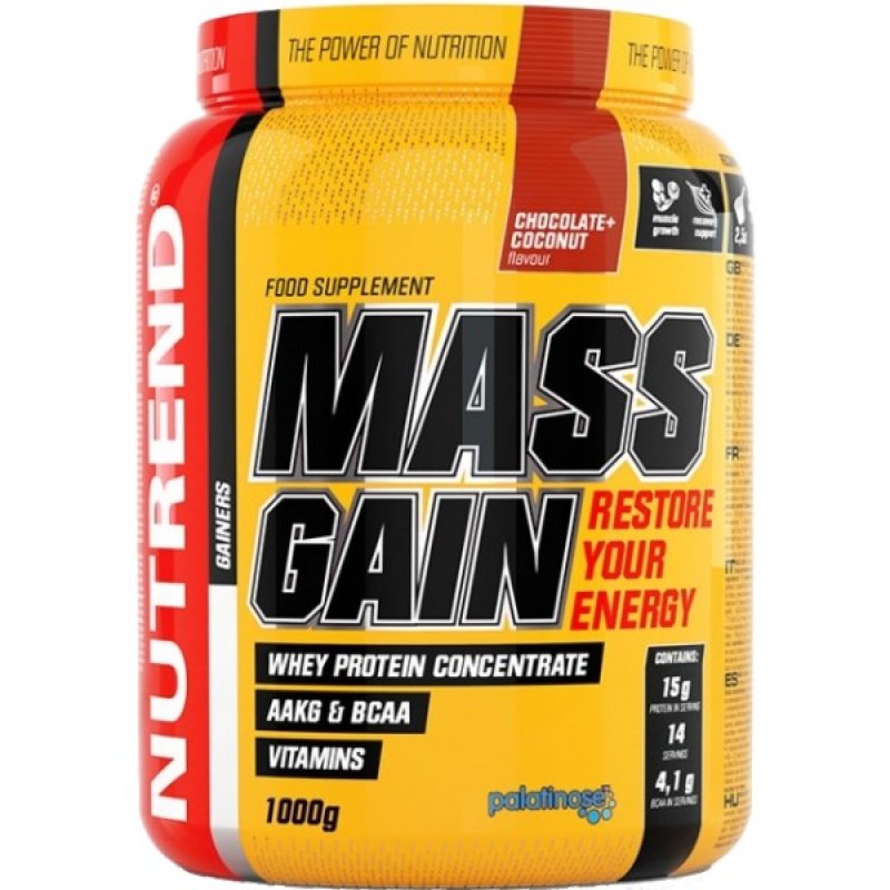 Mass Gain - 1000 g, čokoláda-kakao