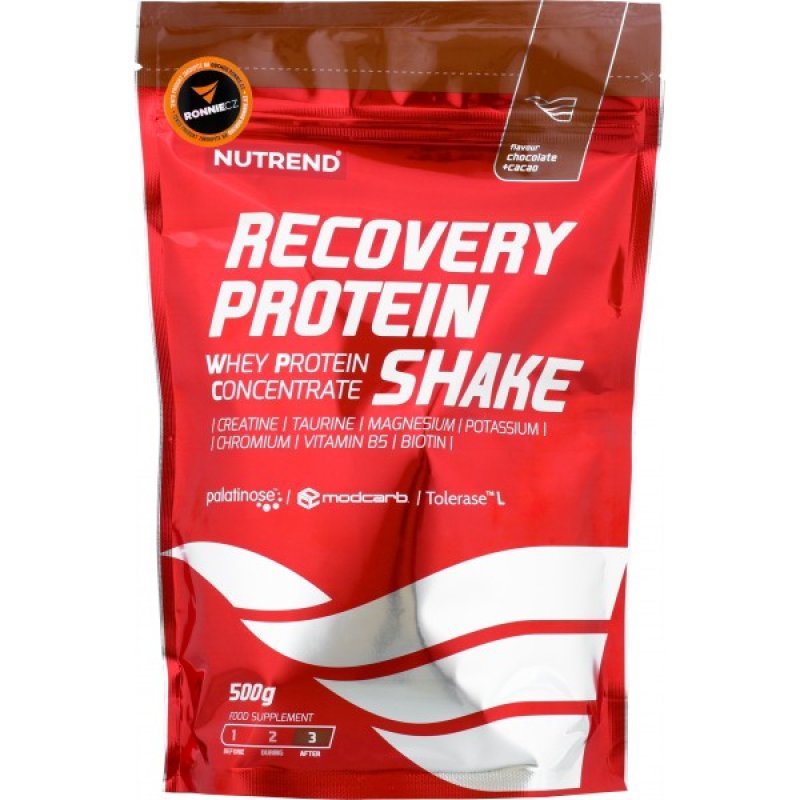 Recovery Protein Shake - 500 g, jahoda