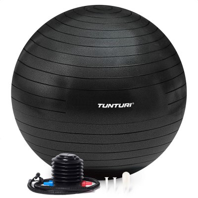 Gymnastický míč s pumpičkou TUNTURI zesílený 75 cm Černý