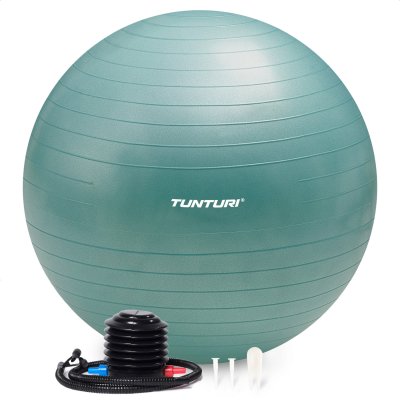 Gymnastický míč s pumpičkou TUNTURI zesílený 65 cm Petrolejový