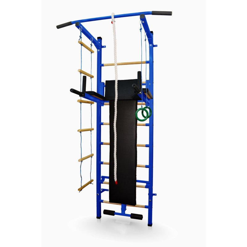 Žebřiny s příslušenstvím SPORTTEAM Maximus 230 x 66 cm, modré