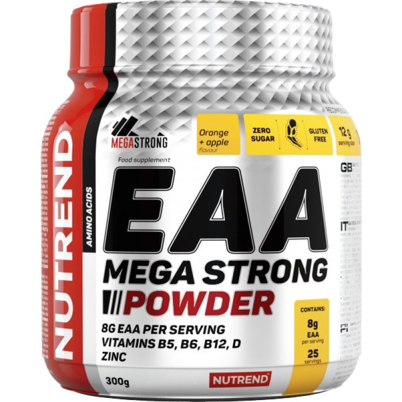 EAA Mega Strong Powder - 300 g, pomeranč-jablko
