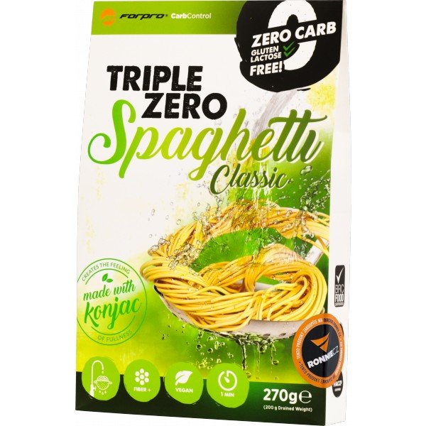 Konjakové těstoviny bez sacharidů ForPro® (spaghetti) - 270 g, s rajčaty