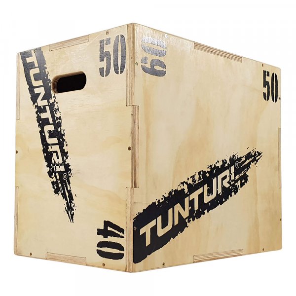 Plyometrická bedna dřevěná TUNTURI Plyo Box 40/50/60 cm