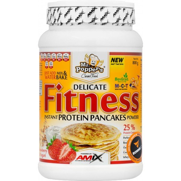 Fitness Protein Pancakes - 800 g, jahoda-jogurt