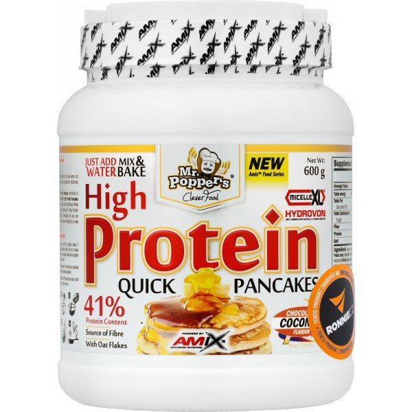 High Protein Pancakes - 600 g, slazený natural