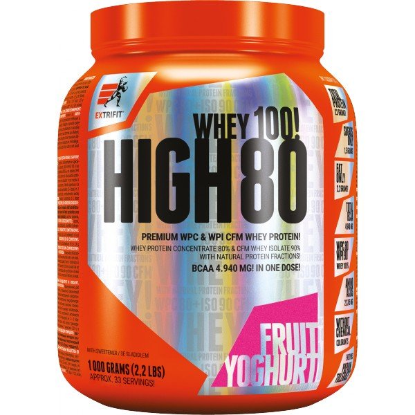 High Whey 80 - 1000 g, ovocný jogurt
