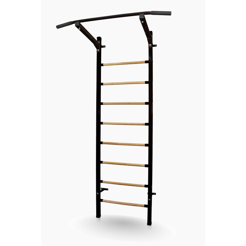 Žebřiny s hrazdou SPORTTEAM Basic 230 x 66 cm, černé