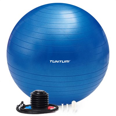 Gymnastický míč s pumpičkou TUNTURI zesílený 90 cm Modrý