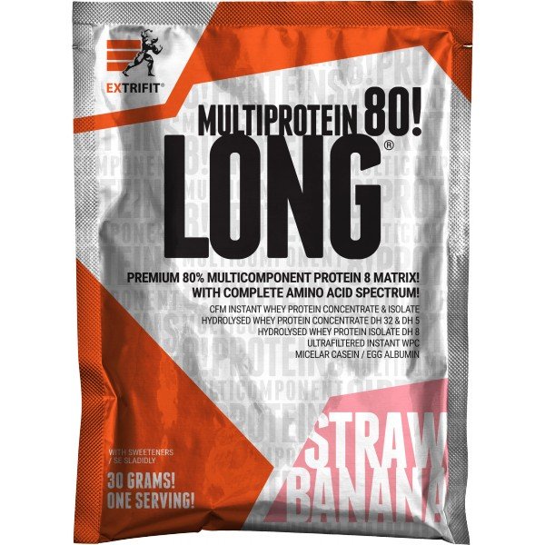 Long 80 Multiprotein - 30 g, jahoda-banán