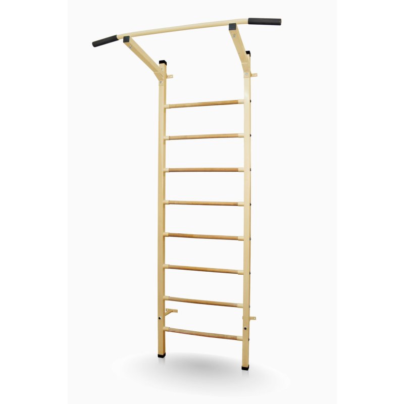 Žebřiny s hrazdou SPORTTEAM Basic 230 x 66 cm, béžové