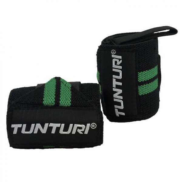 Bandáže zápěstí TUNTURI Wrist Wraps zelené - pár