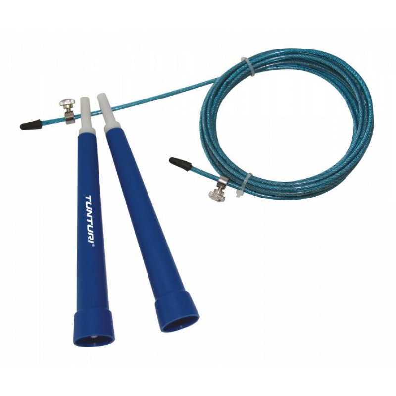 Švihadlo s ocelovým lankem TUNTURI modré