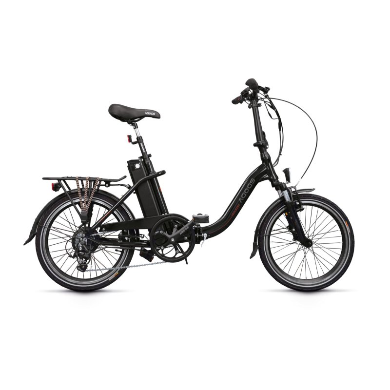 Skládací Elektrokolo AGOGS LowStep 2022 tmavě šedé 470Wh