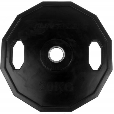 Kotouč olympijský pogumovaný 20 kg hranatý TUNTURI