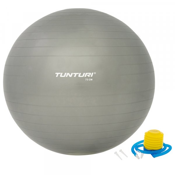 Gymnastický míč TUNTURI 75 cm stříbrný