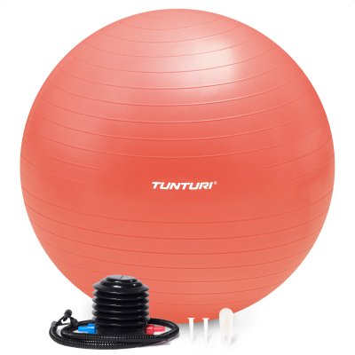 Gymnastický míč s pumpičkou TUNTURI zesílený 65 cm Růžově zlatý