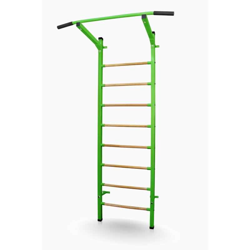 Žebřiny s hrazdou SPORTTEAM Basic 230 x 66 cm, zelené