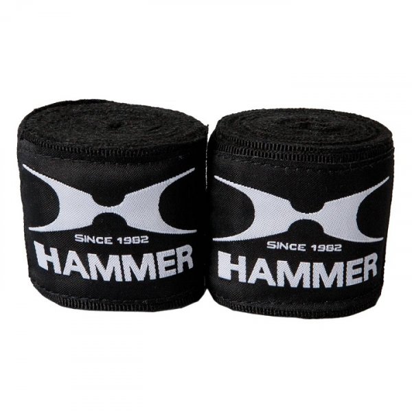 Boxerské bandáže HAMMER elastic 2,5m černé