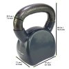 Kettlebell litinový ve vinylu TUNTURI 14 kg šedý