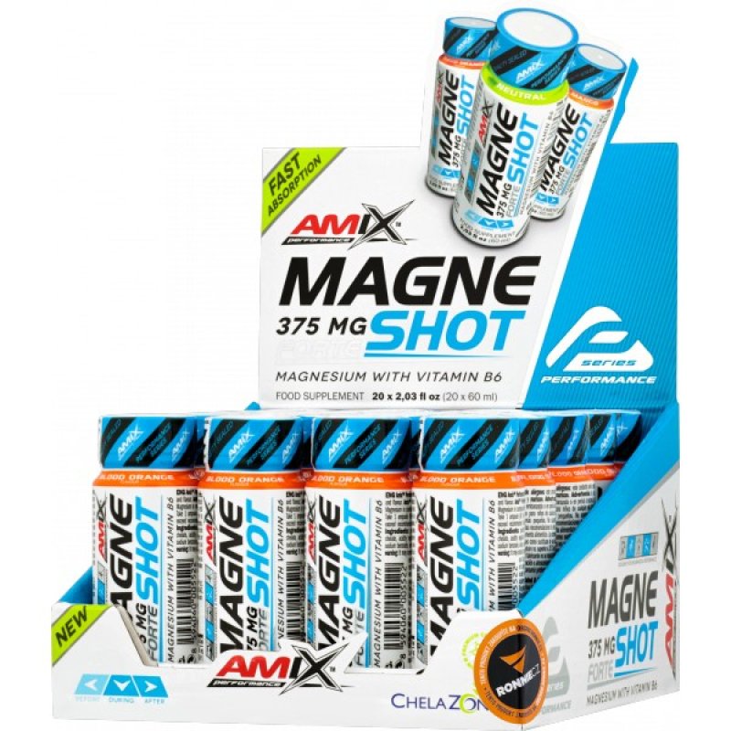 Hořčík • MagneShot Forte - 20x 60 ml, červený pomeranč