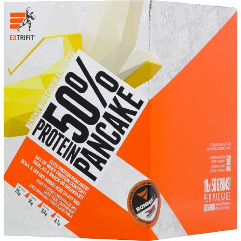 Protein Pancake 50 % - 10x 50 g, jablko-skořice