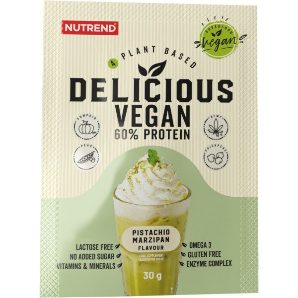 Delicious Vegan Protein - 30 g, pistácie-marcipán