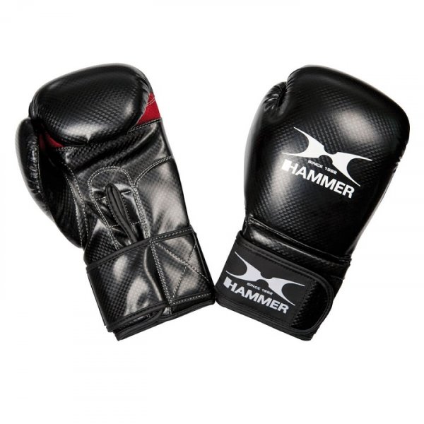 Boxovací rukavice HAMMER X-Shock PU 12 OZ černo/červené