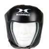 Boxerská helma HAMMER Fight bez mřížky M černá