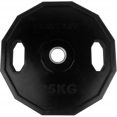Kotouč olympijský pogumovaný 25 kg hranatý TUNTURI