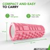 Masážní válec Foam Roller TUNTURI 33 cm / 13 cm Ružově zlatý