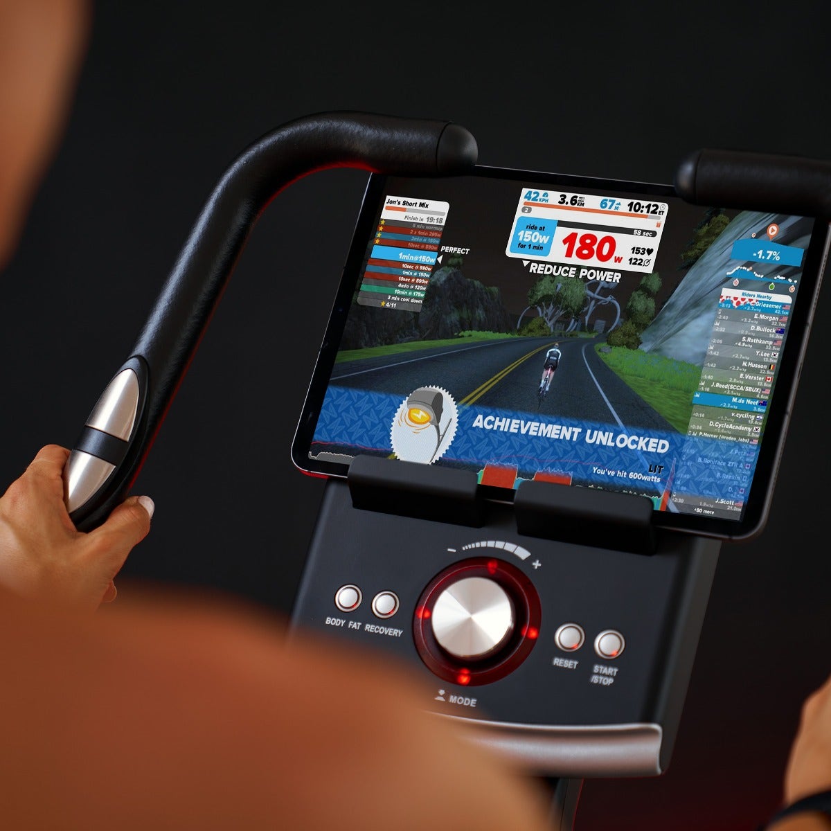 Aplikace na tabletu na ergometru HAMMER Cardio Motion BT