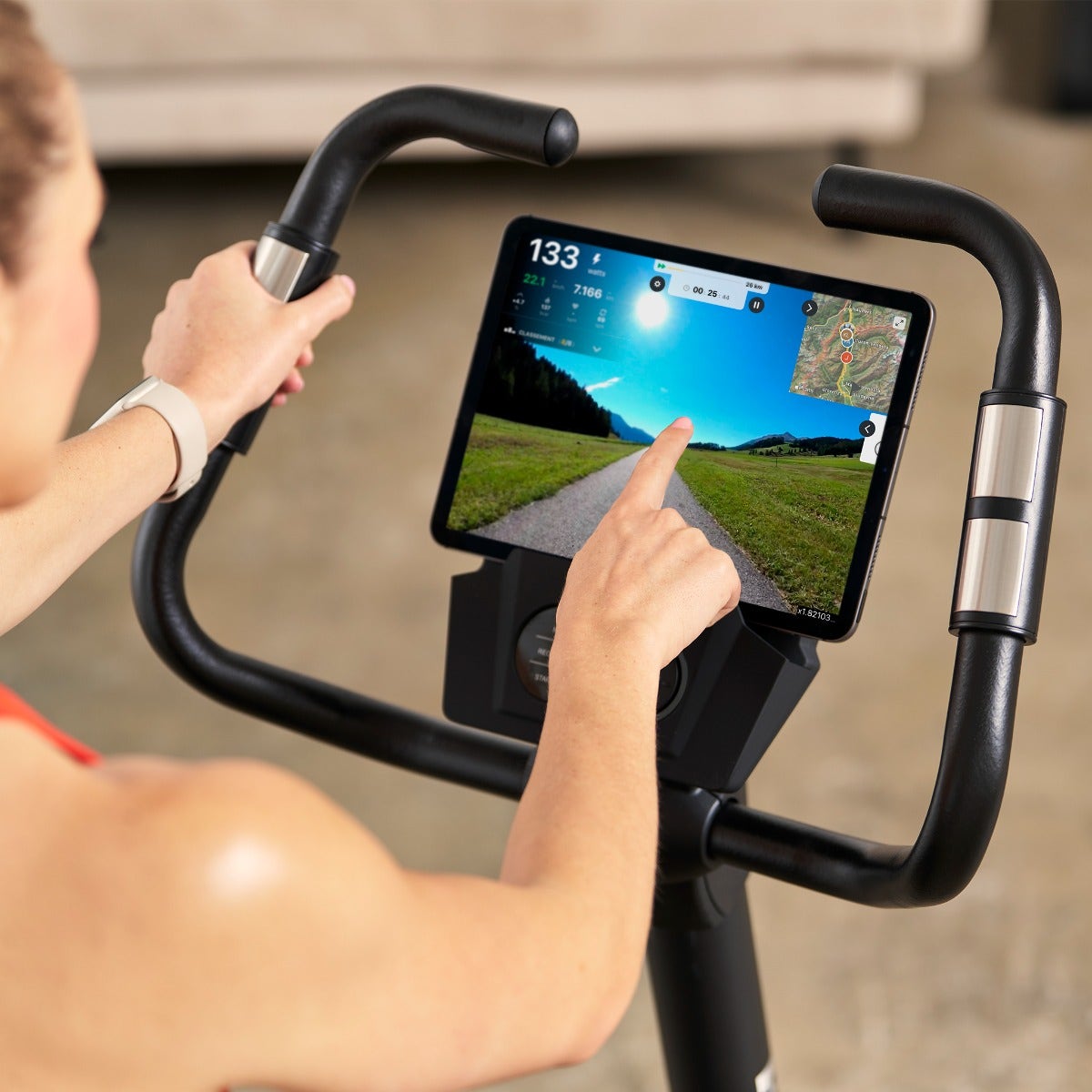 Aplikace na tabletu na ergometru HAMMER Cardio XT7