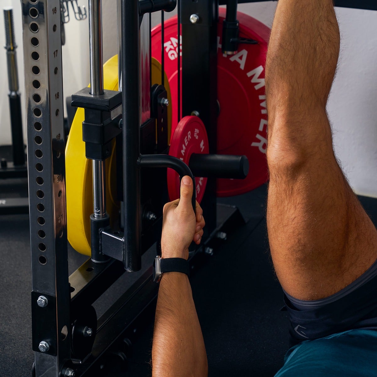 Bezpečnostní madla legpressu HAMMER pro Autark Smith Machine Multi