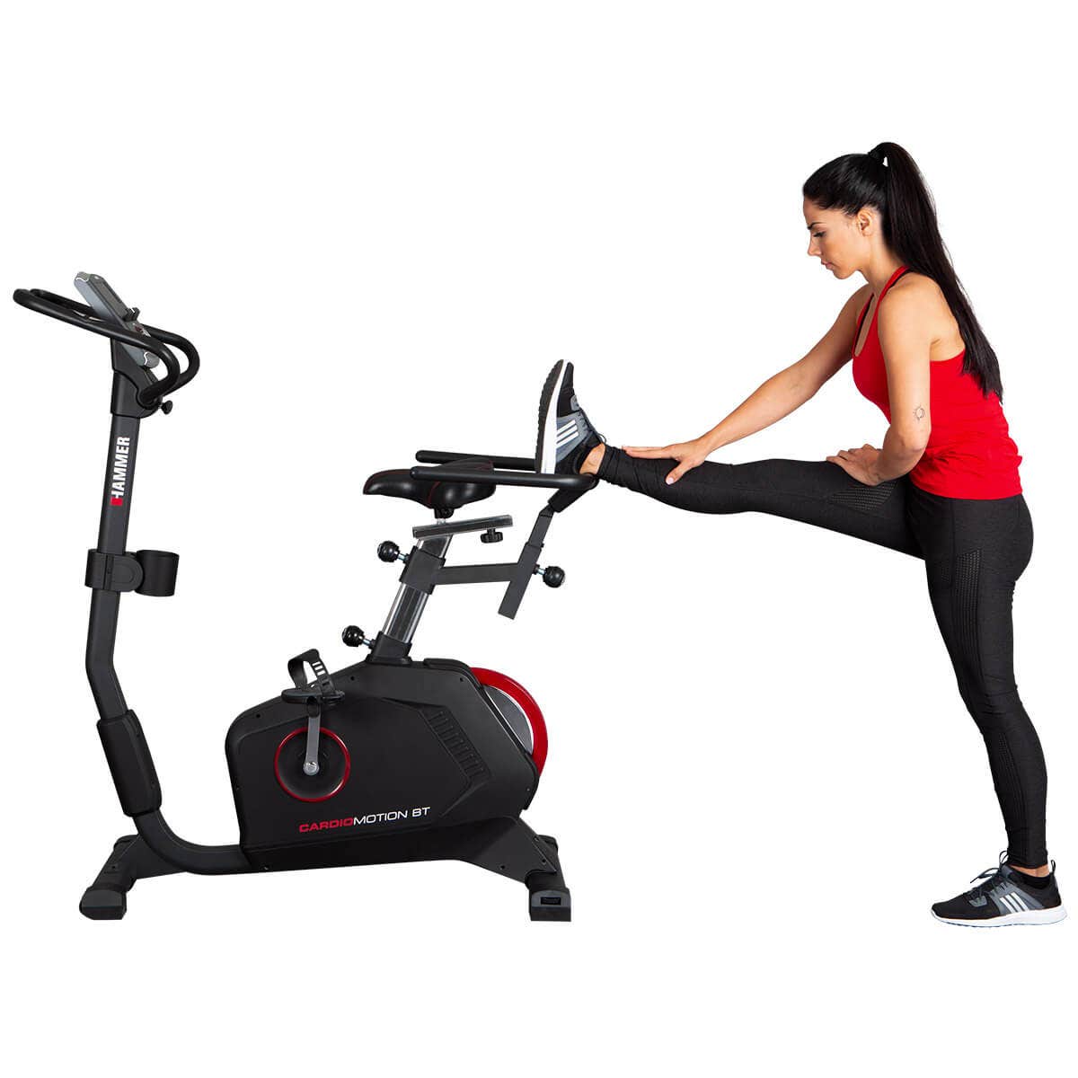 Protahovací cvik s oporou o madla Upright-Fit
