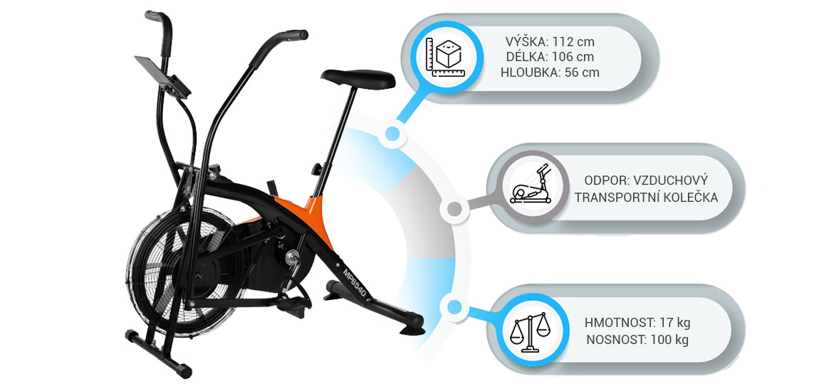 Parametry Air Bike HMS MP6540