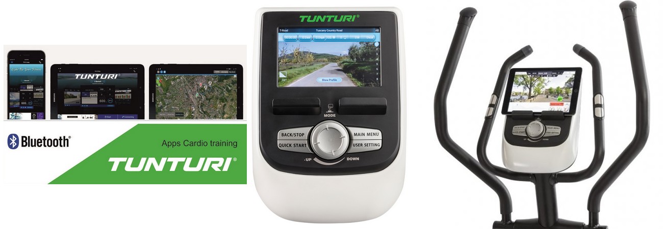 Moderní displej a bluetooth připojení pro rozmanité tréninky